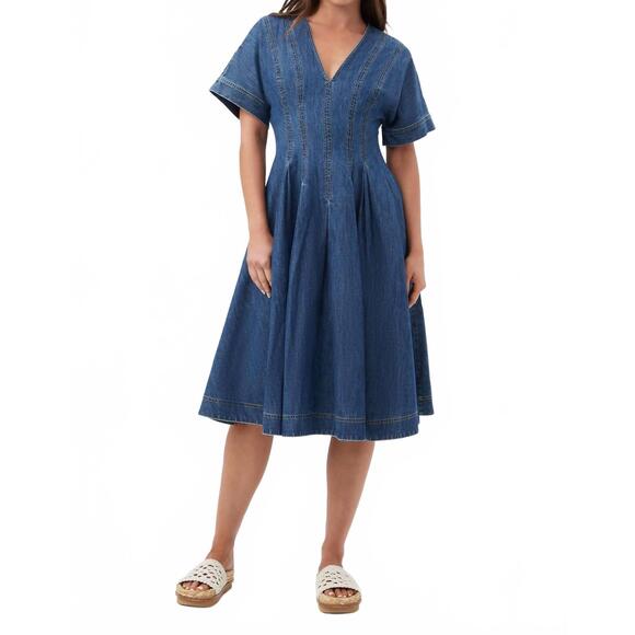 TRINA TURK Dresses & Skirts - NEW TRINA TURK ashe midi dress in indigo